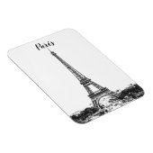 エッフェルタワー白黒 マグネット (右側)