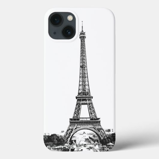 エッフェルタワー白黒 Case-Mate iPhoneケース (裏面)