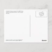 エッフェルタワー紙吹雪ポストカード ポストカード (裏面)