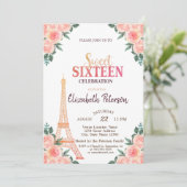 エッフェルタワー紙吹雪++++9 – フラワースウィート16 招待状 (スタンド正面)