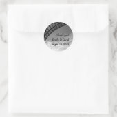 エッフェルタワー結婚式の引き出物ラベル ラウンドシール (バッグ)