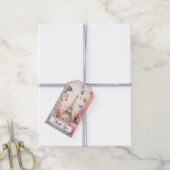 エッフェルタワー蝶と花ありがとう ギフトタグ (より糸付き)