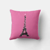 エッフェルタワー装飾用クッションピンク クッション (裏面)