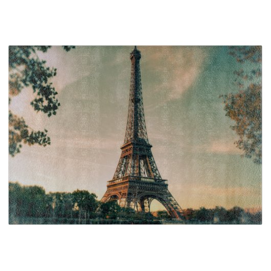 エッフェルタワー装飾用クッション カッティングボード (正面)