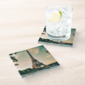 エッフェルタワー装飾用クッション ガラスコースター (アングル)