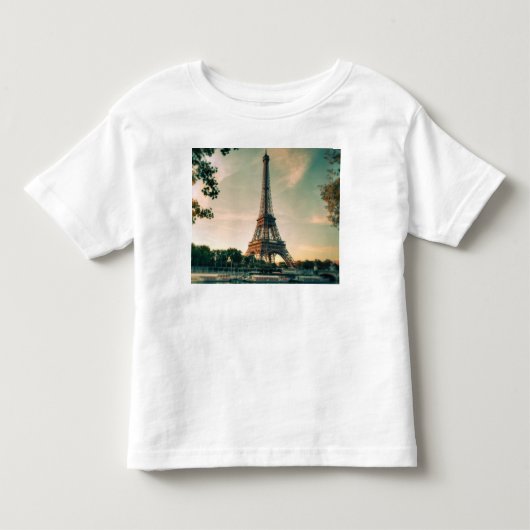 エッフェルタワー装飾用クッション トドラーTシャツ (正面)