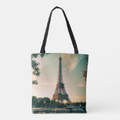 エッフェルタワー装飾用クッション トートバッグ (裏面)