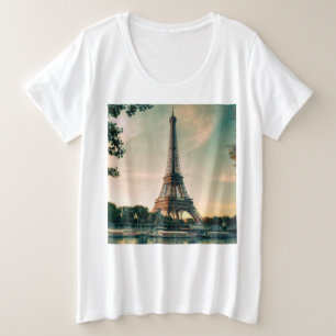 エッフェルタワー装飾用クッション プラスサイズTシャツ