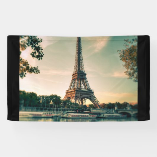 エッフェルタワー装飾用クッション 横断幕 (横)