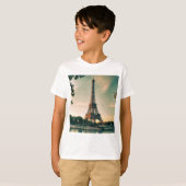エッフェルタワー装飾用クッション Tシャツ (正面フル)