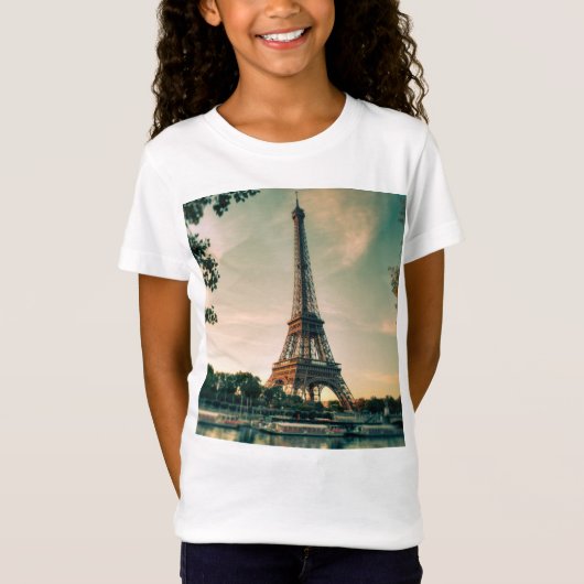 エッフェルタワー装飾用クッション Tシャツ (正面)