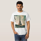 エッフェルタワー装飾用クッション Tシャツ (正面フル)