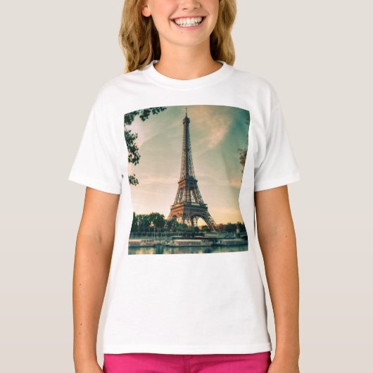 エッフェルタワー装飾用クッション Tシャツ (正面)