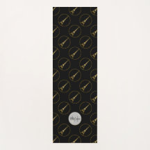 エッフェルタワー金ゴールドグリッタースパークルパターンモノグラム