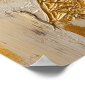 エッフェルタワー金ゴールド ポスター (角)