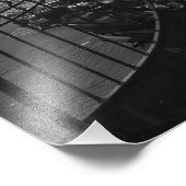 エッフェルタワー黒白アールヌーボー写真Pri フォトプリント (角)