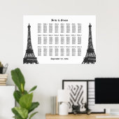 エッフェルタワー24表（大）座席表 ポスター (ホームオフィス)