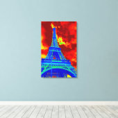 エッフェルタワー キャンバスプリント (インサイチュ (ウッドフロア))