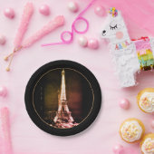 エッフェルタワー&シュルレアルパリアート/ラブフランスBV ペーパープレート (パーティー)
