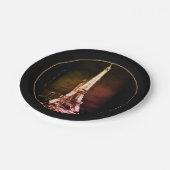 エッフェルタワー&シュルレアルパリアート/ラブフランスBV ペーパープレート (アングル)