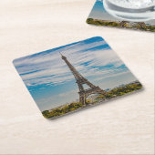 エッフェルタワー スクエアペーパーコースター (アングル)