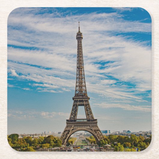 エッフェルタワー スクエアペーパーコースター (正面)