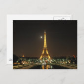 エッフェルタワー@ナイトポストカード ポストカード (正面/裏面)
