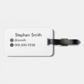 エッフェルタワー(パリの象徴的なランドマーク) ラゲッジタグ (裏面横)