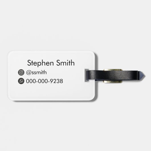 エッフェルタワー(パリの象徴的なランドマーク) ラゲッジタグ (裏面横)