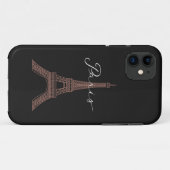 エッフェルタワー（パリの象徴的なランドマーク） Case-Mate iPhoneケース (裏面(横))