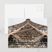 エッフェルタワー：パリの鉄工所アップClos ポストカード (正面/裏面)