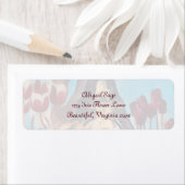 エッフェルタワー、パリアイリス、チューリップフラワーアドレス ラベル (インサイチュ)