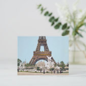 エッフェルタワー，パリフランス1889 ポストカード (スタンド正面)