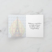 エッフェルタワー、パリフルーアデリス・イースター誕生日 カード (内部)