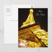 エッフェルタワー，パリラスベガス ポストカード (正面/裏面)