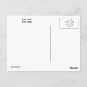 エッフェルタワー,パリ,テキサス州 ポストカード (裏面)