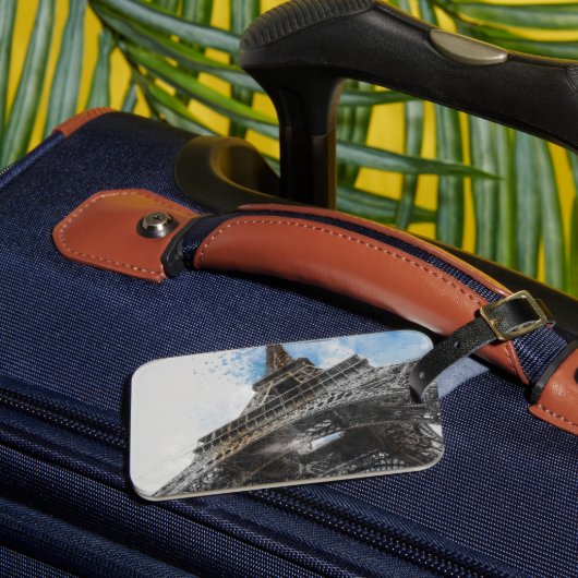 エッフェルタワー,パリ,フランスのはがき ラゲッジタグ (正面インサイチュ3)