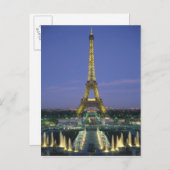 エッフェルタワー、パリ、フランス2 ポストカード (正面/裏面)