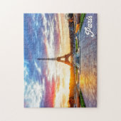 エッフェルタワー，パリ，フランス ジグソーパズル (縦)