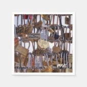 エッフェルタワー。パリ。フランス.ナプキン スタンダードカクテルナプキン (正面)