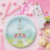 エッフェルタワー、パリ、フランス、パーティーテーマ ペーパープレート (パーティー)