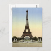 エッフェルタワー、パリ、フランス ポストカード (正面/裏面)