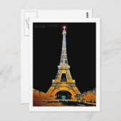エッフェルタワー,パリ,フランス ポストカード (正面/裏面)