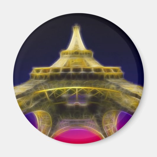 エッフェルタワー，パリ，フランス マグネット (正面)