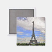 エッフェルタワー，パリ，フランス マグネット (正面/裏面)