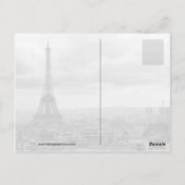 エッフェルタワー（パリ） ポストカード (裏面)