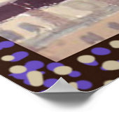 エッフェルタワー、ピンクプードル、hとパリ・フランス ポスター (角)