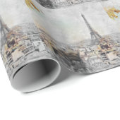 エッフェルタワー。フランス，パリクラシック ラッピングペーパー (ロールコーナー)