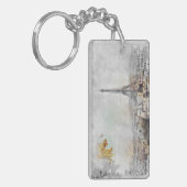 エッフェルタワー。フランス,パリ キーホルダー (正面左)