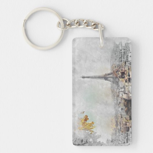 エッフェルタワー。フランス,パリ キーホルダー (正面)